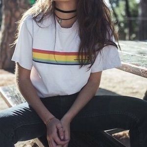 🥀SOLD🥀 Brandy Melville Rainbow Tee